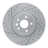 Dynamic Friction 2017-2020 Jaguar Xf Front Left Drilled & Slotted Geoperformance Rotor by Dynamic Friction Company 830-20031L