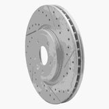 Dynamic Friction 2017-2020 Jaguar Xf Front Right Drilled & Slotted Geoperformance Rotor by Dynamic Friction Company 830-20031R