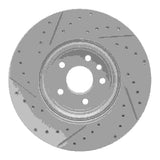 Dynamic Friction 2017-2020 Jaguar Xf Front Right Drilled & Slotted Geoperformance Rotor by Dynamic Friction Company 830-20031R