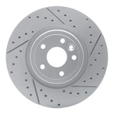 Dynamic Friction 2017-2020 Jaguar Xf Front Right Drilled & Slotted Geoperformance Rotor by Dynamic Friction Company 830-20031R