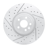 Dynamic Friction 2017-2020 Jaguar I-Pace Front Left Drilled & Slotted Geoperformance Rotor by Dynamic Friction Company 830-20033L
