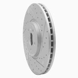 Dynamic Friction 2017-2020 Jaguar Xe Front Right Drilled & Slotted Geoperformance Rotor by Dynamic Friction Company 830-20033R