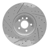 Dynamic Friction 2017-2020 Jaguar Xe Front Right Drilled & Slotted Geoperformance Rotor by Dynamic Friction Company 830-20033R