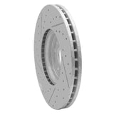 Dynamic Friction 2017-2020 Jaguar Xe Front Right Drilled & Slotted Geoperformance Rotor by Dynamic Friction Company 830-20033R