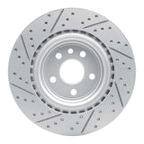 Dynamic Friction 2017-2020 Jaguar I-Pace Rear Right Drilled & Slotted Geoperformance Rotor by Dynamic Friction Company 830-20034R