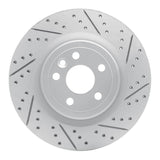 Dynamic Friction 2017-2020 Jaguar I-Pace Rear Right Drilled & Slotted Geoperformance Rotor by Dynamic Friction Company 830-20034R