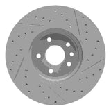Dynamic Friction 2017-2019 Jaguar Xe Front Left Drilled & Slotted Geoperformance Rotor by Dynamic Friction Company 830-20036L