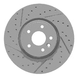 Dynamic Friction 2017-2019 Jaguar Xe Front Left Drilled & Slotted Geoperformance Rotor by Dynamic Friction Company 830-20036L