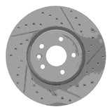 Dynamic Friction 2017-2019 Jaguar Xe Front Right Drilled & Slotted Geoperformance Rotor by Dynamic Friction Company 830-20036R