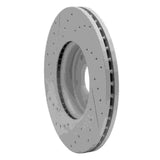 Dynamic Friction 2017-2019 Jaguar Xe Front Right Drilled & Slotted Geoperformance Rotor by Dynamic Friction Company 830-20036R