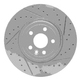 Dynamic Friction 2017-2019 Jaguar F-Pace Front Right Drilled & Slotted Geoperformance Rotor by Dynamic Friction Company 830-20038R