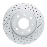 Dynamic Friction 2004-2009 Kia Spectra Front Right Drilled & Slotted Geoperformance Rotor by Dynamic Friction Company 830-21007R