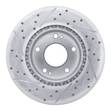 Dynamic Friction 2010-2013 Kia Soul Front Right Drilled & Slotted Geoperformance Rotor by Dynamic Friction Company 830-21011R
