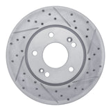 Dynamic Friction 2010-2013 Kia Soul Front Right Drilled & Slotted Geoperformance Rotor by Dynamic Friction Company 830-21011R