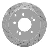 Dynamic Friction 2010-2013 Kia Forte Koup Rear Left Drilled & Slotted Geoperformance Rotor by Dynamic Friction Company 830-21013L