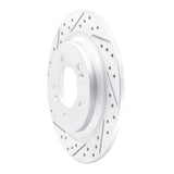 Dynamic Friction 2013-2026 Hyundai Azera Rear Left Drilled & Slotted Geoperformance Rotor by Dynamic Friction Company 830-21014L