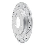 Dynamic Friction 2013-2026 Hyundai Kona Rear Right Drilled & Slotted Geoperformance Rotor by Dynamic Friction Company 830-21014R
