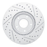 Dynamic Friction 2015-2019 Kia Soul EV Front Left Drilled & Slotted Geoperformance Rotor by Dynamic Friction Company 830-21016L