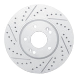 Dynamic Friction 2015-2019 Kia Soul EV Front Left Drilled & Slotted Geoperformance Rotor by Dynamic Friction Company 830-21016L