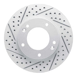 Dynamic Friction 2003-2006 Kia Sorento Front Left Drilled & Slotted Geoperformance Rotor by Dynamic Friction Company 830-21020L
