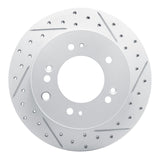 Dynamic Friction 2003-2006 Kia Sorento Rear Right Drilled & Slotted Geoperformance Rotor by Dynamic Friction Company 830-21021R