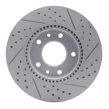 Dynamic Friction 2003-2005 Kia Sedona Front Left Drilled & Slotted Geoperformance Rotor by Dynamic Friction Company 830-21022L