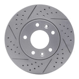Dynamic Friction 2003-2005 Kia Sedona Front Left Drilled & Slotted Geoperformance Rotor by Dynamic Friction Company 830-21022L