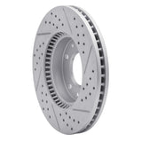 Dynamic Friction 2003-2005 Kia Sedona Front Left Drilled & Slotted Geoperformance Rotor by Dynamic Friction Company 830-21022L