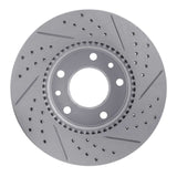 Dynamic Friction 2003-2005 Kia Sedona Front Right Drilled & Slotted Geoperformance Rotor by Dynamic Friction Company 830-21022R