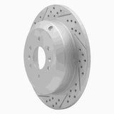 Dynamic Friction 2009-2010 Kia Borrego Rear Left Drilled & Slotted Geoperformance Rotor by Dynamic Friction Company 830-21027L