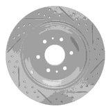 Dynamic Friction 2009-2010 Kia Borrego Rear Left Drilled & Slotted Geoperformance Rotor by Dynamic Friction Company 830-21027L