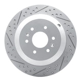 Dynamic Friction 2009-2010 Kia Borrego Rear Left Drilled & Slotted Geoperformance Rotor by Dynamic Friction Company 830-21027L