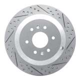 Dynamic Friction 2009-2010 Kia Borrego Rear Right Drilled & Slotted Geoperformance Rotor by Dynamic Friction Company 830-21027R