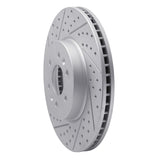 Dynamic Friction 2009-2010 Kia Borrego Front Left Drilled & Slotted Geoperformance Rotor by Dynamic Friction Company 830-21028L