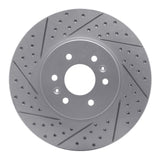 Dynamic Friction 2009-2010 Kia Borrego Front Left Drilled & Slotted Geoperformance Rotor by Dynamic Friction Company 830-21028L