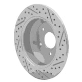 Dynamic Friction 2015-2020 Kia Sorento Rear Left Drilled & Slotted Geoperformance Rotor by Dynamic Friction Company 830-21029L