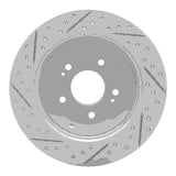 Dynamic Friction 2015-2020 Kia Sorento Rear Right Drilled & Slotted Geoperformance Rotor by Dynamic Friction Company 830-21029R