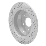 Dynamic Friction 2015-2020 Kia Sorento Rear Right Drilled & Slotted Geoperformance Rotor by Dynamic Friction Company 830-21029R
