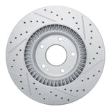 Dynamic Friction 2015-2020 Kia Sorento Front Left Drilled & Slotted Geoperformance Rotor by Dynamic Friction Company 830-21030L