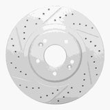 Dynamic Friction 2015-2020 Kia Sorento Front Left Drilled & Slotted Geoperformance Rotor by Dynamic Friction Company 830-21030L