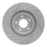 Dynamic Friction 2015-2020 Kia Sorento Front Right Drilled & Slotted Geoperformance Rotor by Dynamic Friction Company 830-21030R