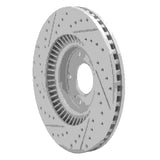 Dynamic Friction 2015-2020 Kia Sorento Front Right Drilled & Slotted Geoperformance Rotor by Dynamic Friction Company 830-21030R