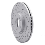 Dynamic Friction 2015-2021 Kia Sedona Front Left Drilled & Slotted Geoperformance Rotor by Dynamic Friction Company 830-21031L