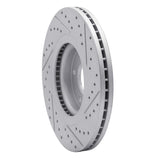 Dynamic Friction 2015-2021 Kia Sedona Front Left Drilled & Slotted Geoperformance Rotor by Dynamic Friction Company 830-21031L