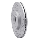 Dynamic Friction 2015-2021 Kia Sedona Front Right Drilled & Slotted Geoperformance Rotor by Dynamic Friction Company 830-21031R