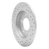 Dynamic Friction 2017-2025 Hyundai Veloster Rear Right Drilled & Slotted Geoperformance Rotor by Dynamic Friction Company 830-21034R