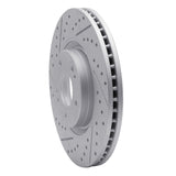Dynamic Friction 2017-2020 Kia Cadenza Front Left Drilled & Slotted Geoperformance Rotor by Dynamic Friction Company 830-21035L