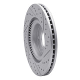 Dynamic Friction 2017-2020 Kia Cadenza Front Left Drilled & Slotted Geoperformance Rotor by Dynamic Friction Company 830-21035L
