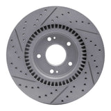 Dynamic Friction 2017-2020 Kia Cadenza Front Right Drilled & Slotted Geoperformance Rotor by Dynamic Friction Company 830-21035R