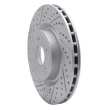 Dynamic Friction 2018-2022 Genesis G70 Front Left Drilled & Slotted Geoperformance Rotor by Dynamic Friction Company 830-21038L